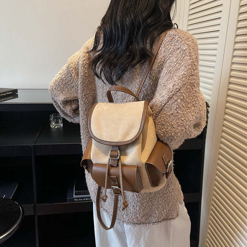 Personality Simple Retro Textured Fashion Women's Backpack